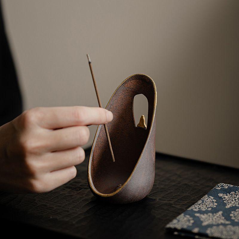 Incense Insert Creative Ceramic Thread Incense Burner Indoor Study Tea Ceremony Accessories Decoration Incense Burner