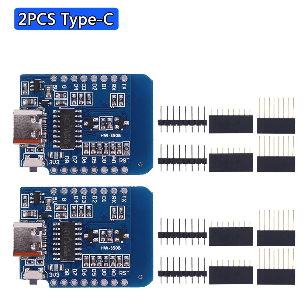 50-1PCS ESP8266 ESP-12F ESP-12 Type-C USB Wemos D1 Mini Wifi Development Board D1 Mini Nodemcu Lua Iot Board 3.3V Met Pins