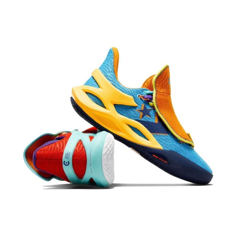 Converse ALL STAR BB TRILLIANT CX "What The" Stylish and Versatile Low-top Basketball Shoes Unisex Blue and Red