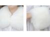 Women's Long Mink Coat with Fox Fur Collar - Casual and Warm Winter Fur Coat