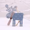 Wooden Joyful Christmas Reindeer Ornaments Playful Colorful Decorations For Celebrations Festive