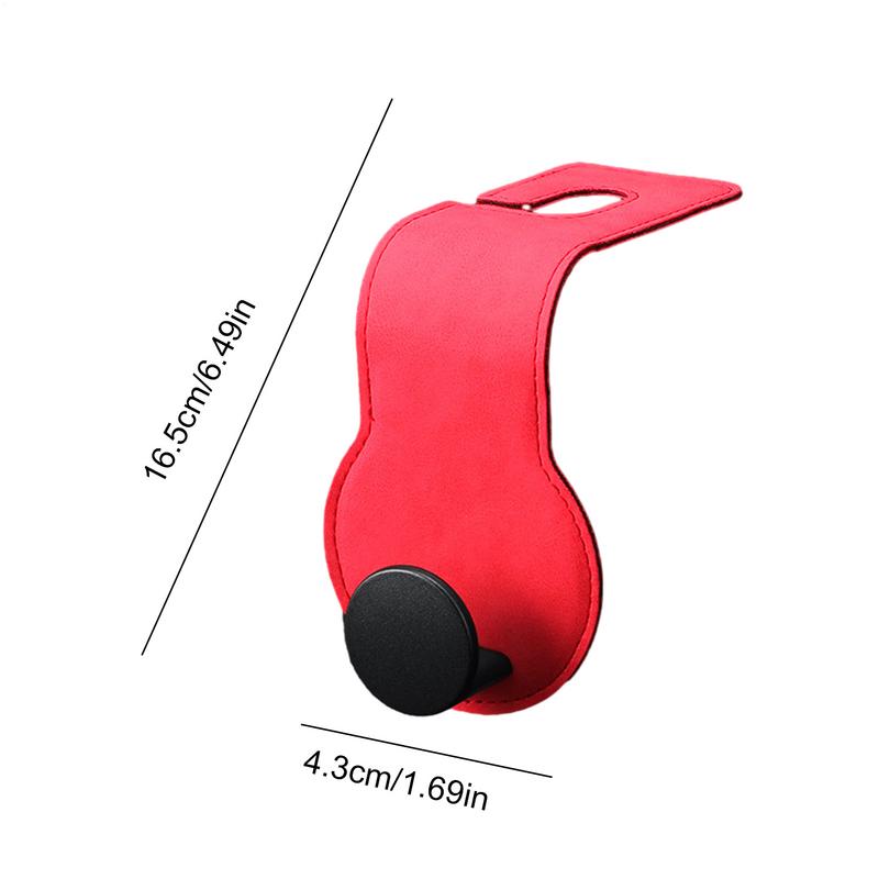 Car Seat Headrest Hooks Reusable Car Bag Hooks Headrest Purse Hooks Soft Storage Organizer For Clothes Carry Bags Umbrellas