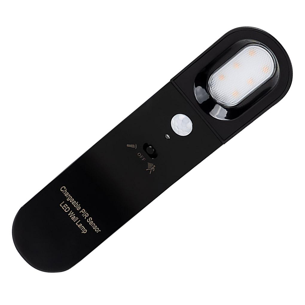 USB Chargeable LED Wall Lamp Emergency Lighting Human Body Sensor Night Light