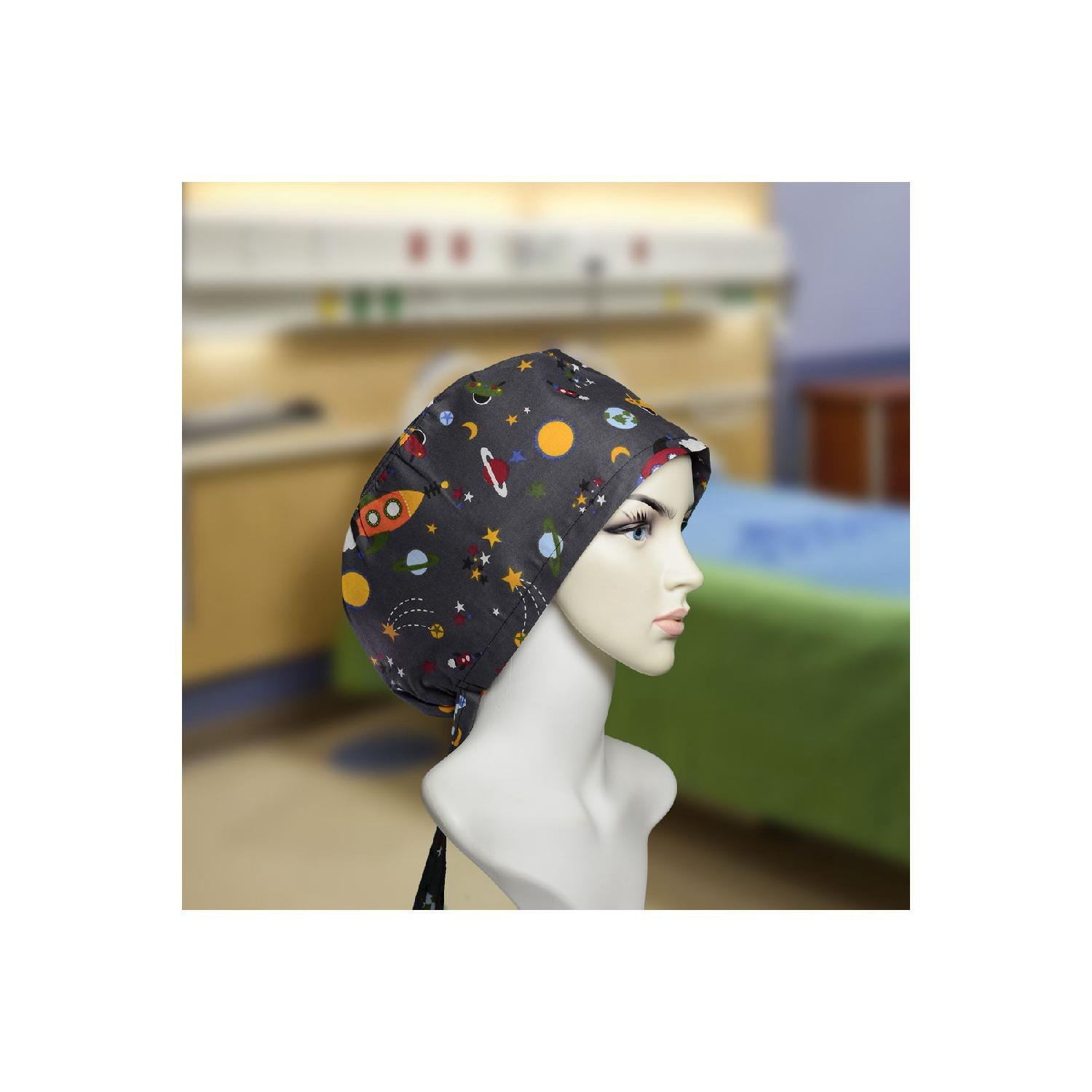 

Galaxyi11 Doctor Nurse Cook Surgical Bone Hospital Mother Bone Bone Bandana Cotton Fabric Tire чистий