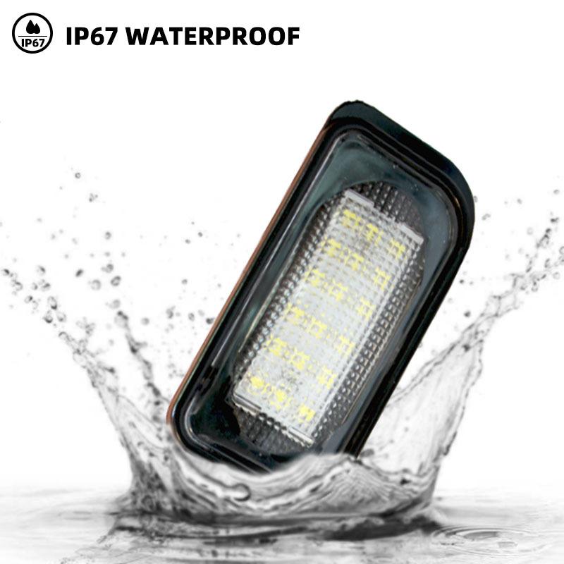 For Mercedes Benz C-class W203 4Door 2001-2007 R230 W209 C209 A209 SL CLK Class Canbus LED License Number Plate Light Assembly