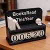 Books Read This Year Counter Personalized Book Counter Tracker Bookshelf Decor Bookish Gifts Accessories for Bookworm