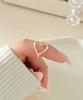 Judien 10K 14K 18K Heart Line Ring