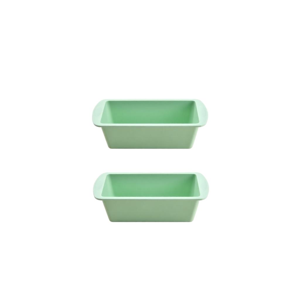 Silicone Baking Pan Set of 2 with Handles Molds for Bread Meatloaf Oven Baking