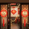 3D Glowing New Year Lantern Easy Hanging Pendant Style Red Hanging Lanterns Good Luck Design Year Of The Horse