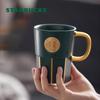 Starbucks Dark Green Goddess Signature Mug, 390ml Office Water Cup, Coffee Mug, Ceramic Cup
