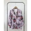 Special Offer Silk Pajamas Set Women Spring and Autumn Print Gift Two-piece Suit Set Long sleeve Homewear Can Be Worn outside Cardigan