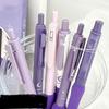 Pack of 6Pcs Retractable Gel Pen Quick Drying 0.5MM Office Writing Tool for Adult Student Writing Journaling