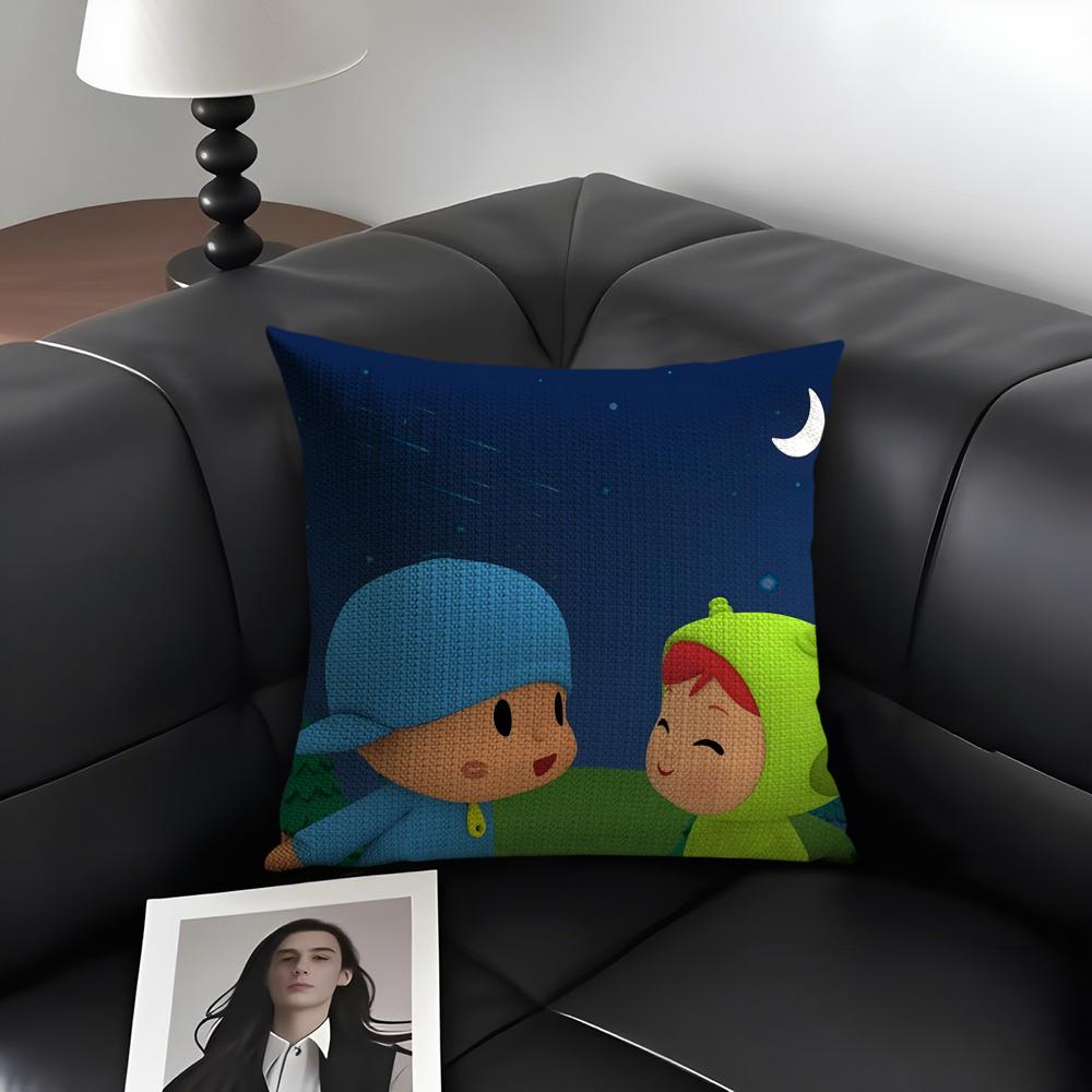 Cute Boy PPocoyoS Cartoon Pillow Case Pattern Printed Pillowcase for Living Room Sofa Cushion Cover Bedroom Decor