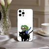 Funny P-Pepe the F-Frog  Phone Case For iPhone 17pro, 16,15,14,13,12,11 X XR Plus,Others Soft Black Cover