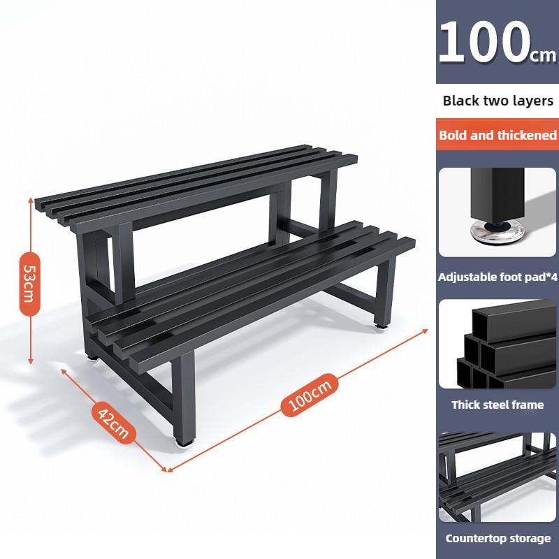 Gardens Indoor Plant Rack Stainless Steel Metal Waterproof Flower Step Display Stands Multi-Layer Ladder Shelf