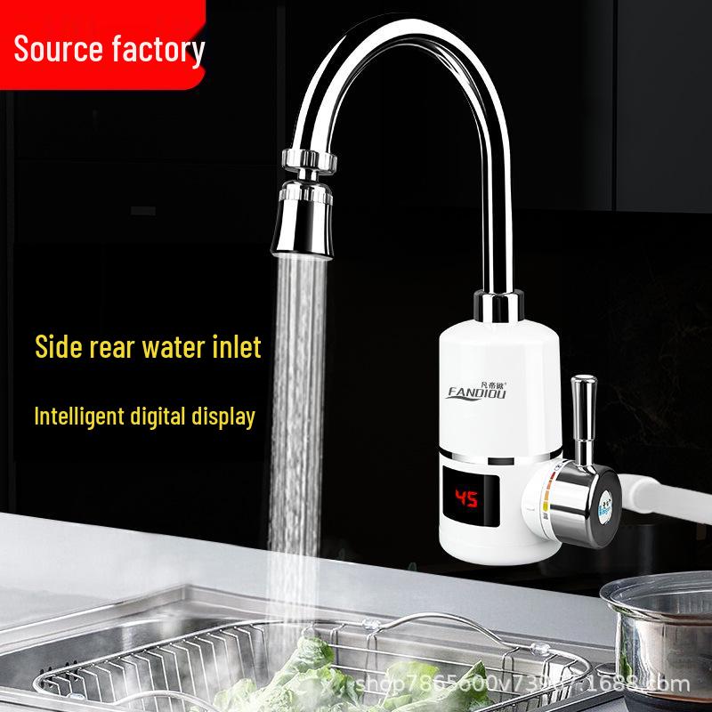 Fandio Dual-Use Electric Water Faucet: Instant Heating for Kitchen & Bathroom