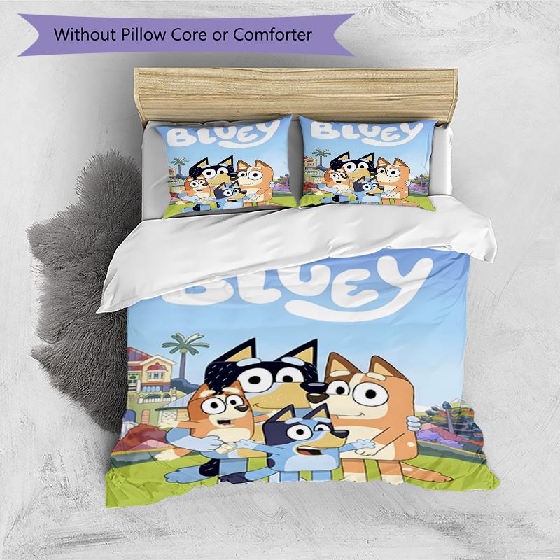 3pcs B-Blucy6 Design Cover Set - HD Printed Bedding with 1 Cover and 2 Pillowcases - Perfect for Home and Dorm Decor