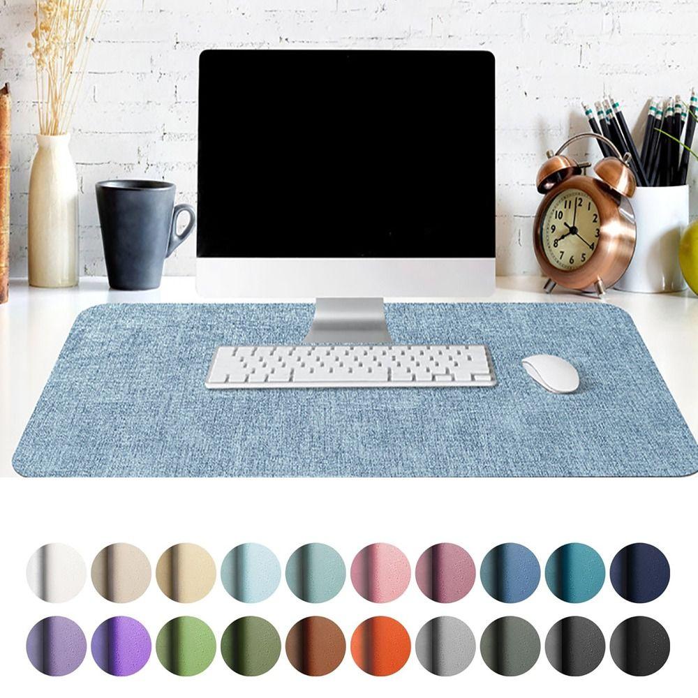 Extra Large Mouse Mat Leather Keyboard Mice Mat Durable Table Mat Home Office