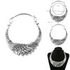 Ethnic Style Peacock Pendant Necklace With Silver Coating For Casual Office Wear