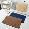 Memory Foam Absorbent Bathroom Door Mat with Non-Slip Design