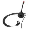 2.5mm Business Headset Noise Cancelling Monaural Traffic Headset for Devices with 2.5mm Headphone Jack Black