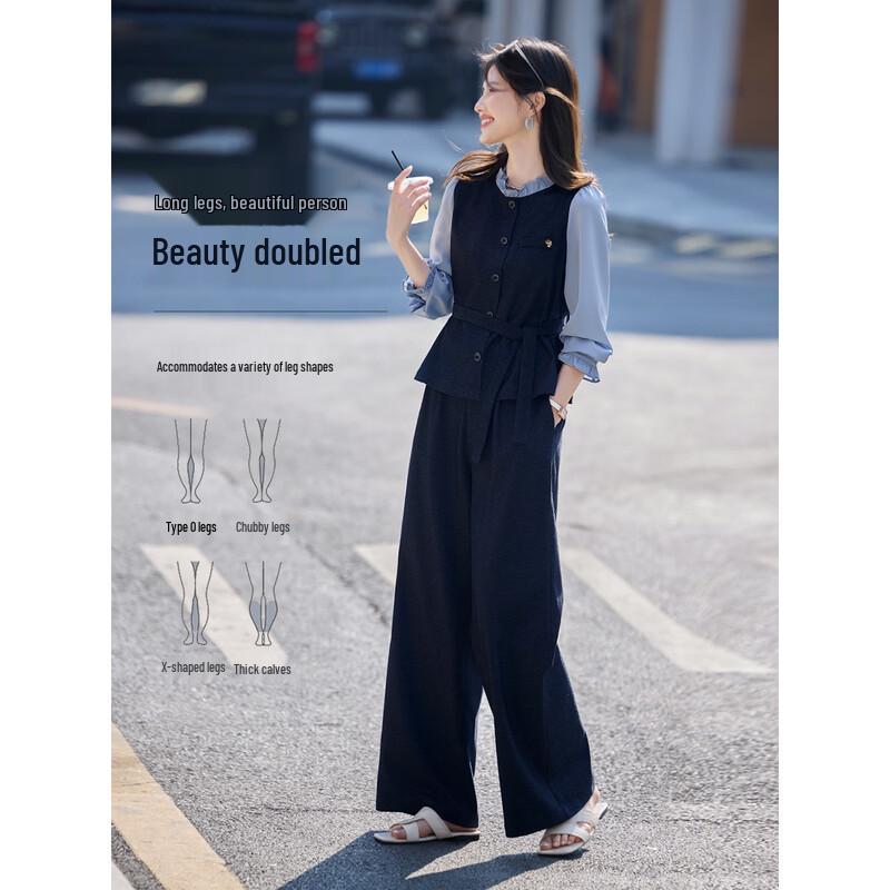 Women's Faux Two-Piece Commuter Set