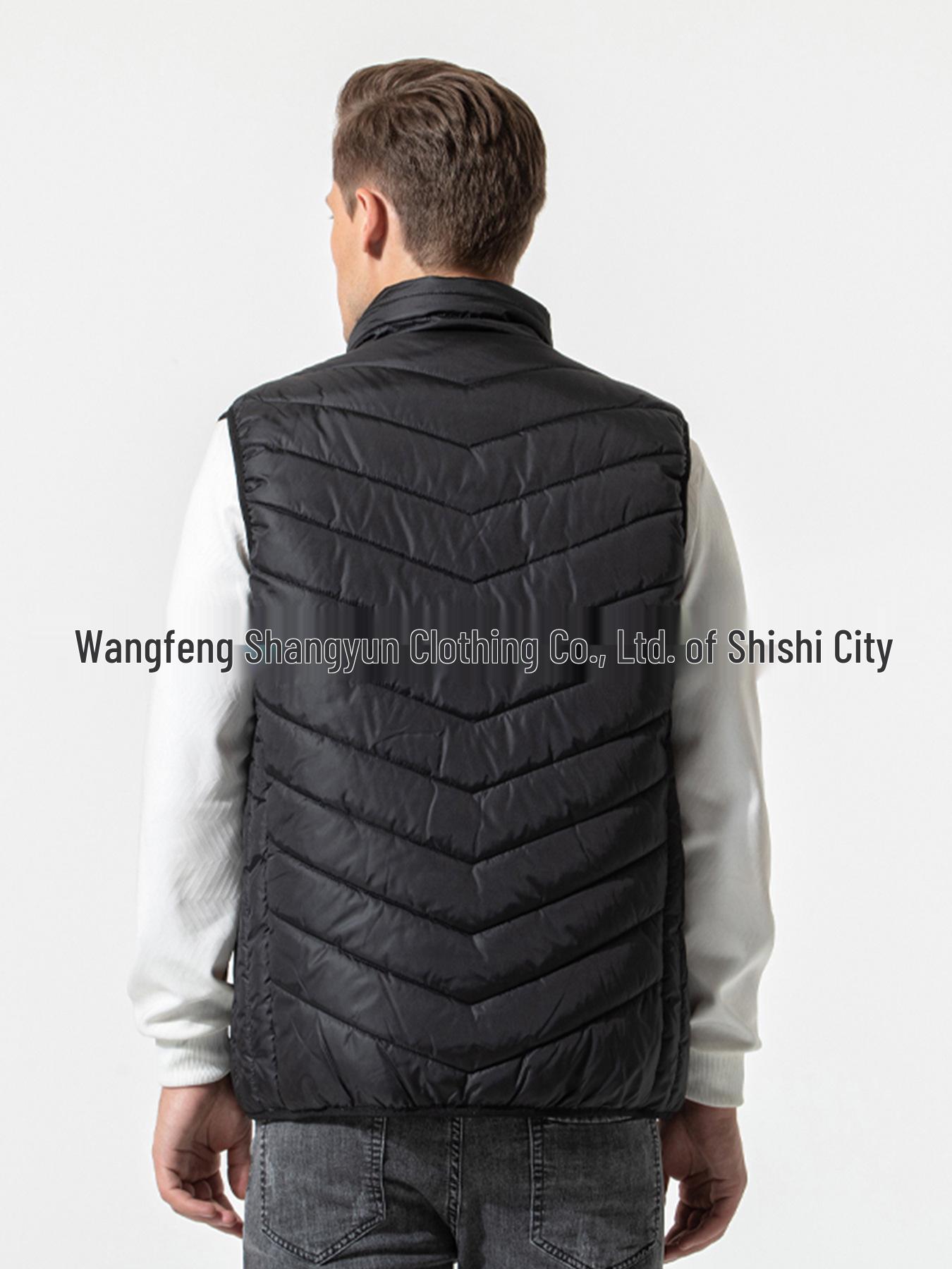 

Men s Smart Heated Vest, Double Switch, Constant Temperature, 13th District Heating 6XL чорний