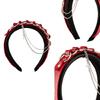 Punk Chain Buckle Headband for Cosplay Parties 2000s Halloween Costume Hairhoop Anime Metal Buckle Headbands
