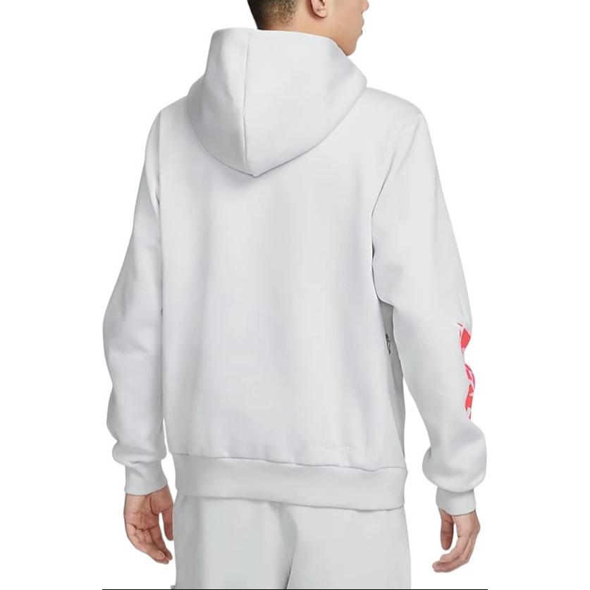 Nike Therma-Fit Standard Issue Casual Comfortable Warm Fleece Hoodie Men hoodies Light-Silver-Gray HQ4746016