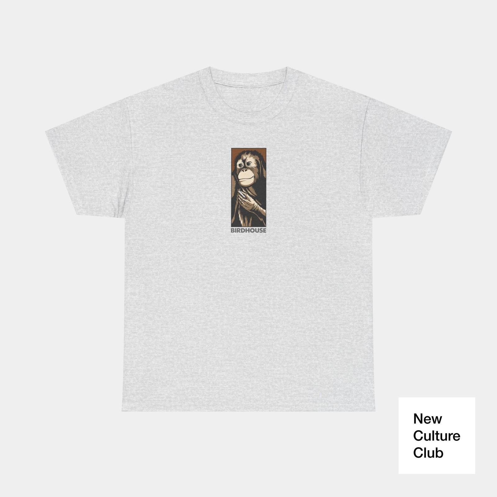 Smoking Monkey Classic Andrew Reynolds 1998 Birdhouse Skateboarding TShirt Print S разноцветный