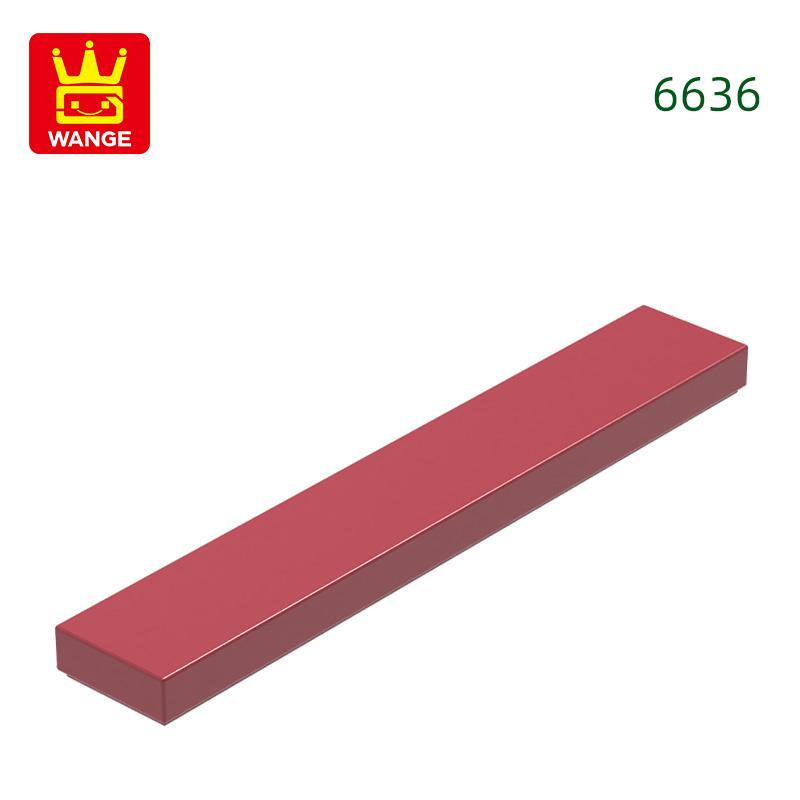 121Pcs/lot 6636 1x6 Tile Building Block Moc Classic Accessories Compatible with Brick Children Toys Gift Box