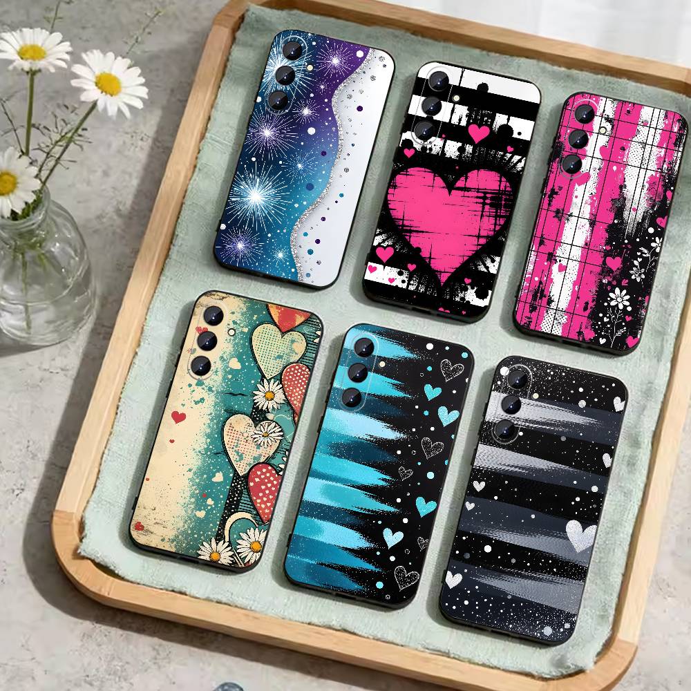 Y2k J-INS Graffiti Phone Case For Samsung Galaxy A73,A21s,A22,A31,A52,A53,A71,A41Soft Black Shell
