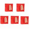 5Pcs Red Silk Magic Prop Fake Finger Finger Magic Trick Prop Fake Thumb Tip  Close Up Magic