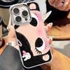 Cute Big Eyes Girl Phone Case for OPPO Reno4 Reno5 Reno6 Reno8 Reno11 Reno12 Reno13 Reno14 Z T F Pro 4G 5G Transparent Cover