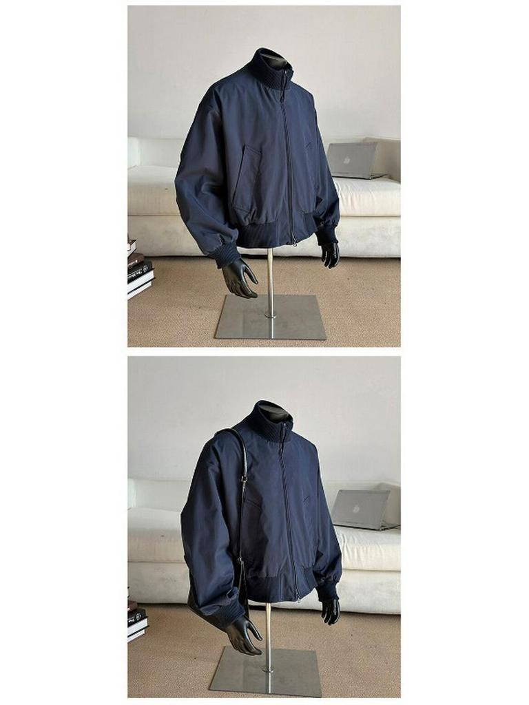Men's American Bomber Pilot Jacket: Spring/Autumn Clean Fit Short High-Street Baseball Jacket