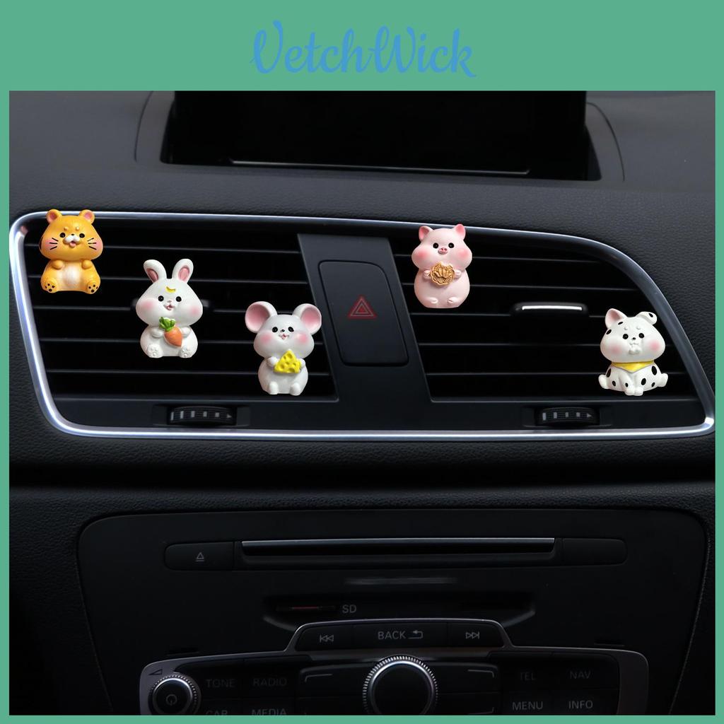 New Zodiac Animal Car Air Vent Decor Clip Rat Tiger Rabbit Vehicle Air Conditioning Vent Personalized Clip