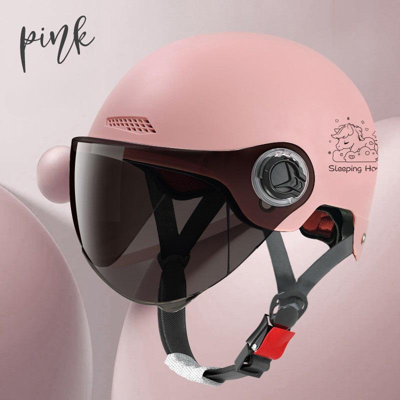 Electric Vehicle Four-season Helmet Motorcycle Helmet Summer Sun Protection Women's Helmet Men's Electric Vehicle Half Helmet