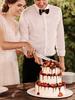 Wedding Clear Cake Cutter and Server Set with Crystal Handle Cake Cutting Set Reusable Wedding Reception Tableware Supplies