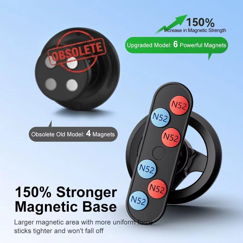 Adjustable Mobile Phone Stand Strong Load Bearing Double-sided Magnetic Phone Mount Boat