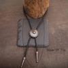 6Pieces Southwestern Styles Men's Bolo Tie with Cow Skull Star Pendant for Casual or Formal Wear Leather Cord Necktie