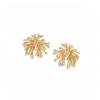 Silver Needle Zirconia Enamel Flower Firework Stud Earrings - Elegant, High-End Niche Jewelry.