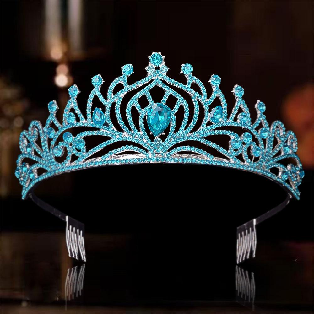 

Crown Bride Luxurious Diamond Encrusted and Rhinestone Crown Wedding Grand Dress Wedding Accessories Crown