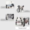 Lightweight Adjustable Pet Wheelchair Two Wheel Mobility Support For Disabled Dog Various Size Option