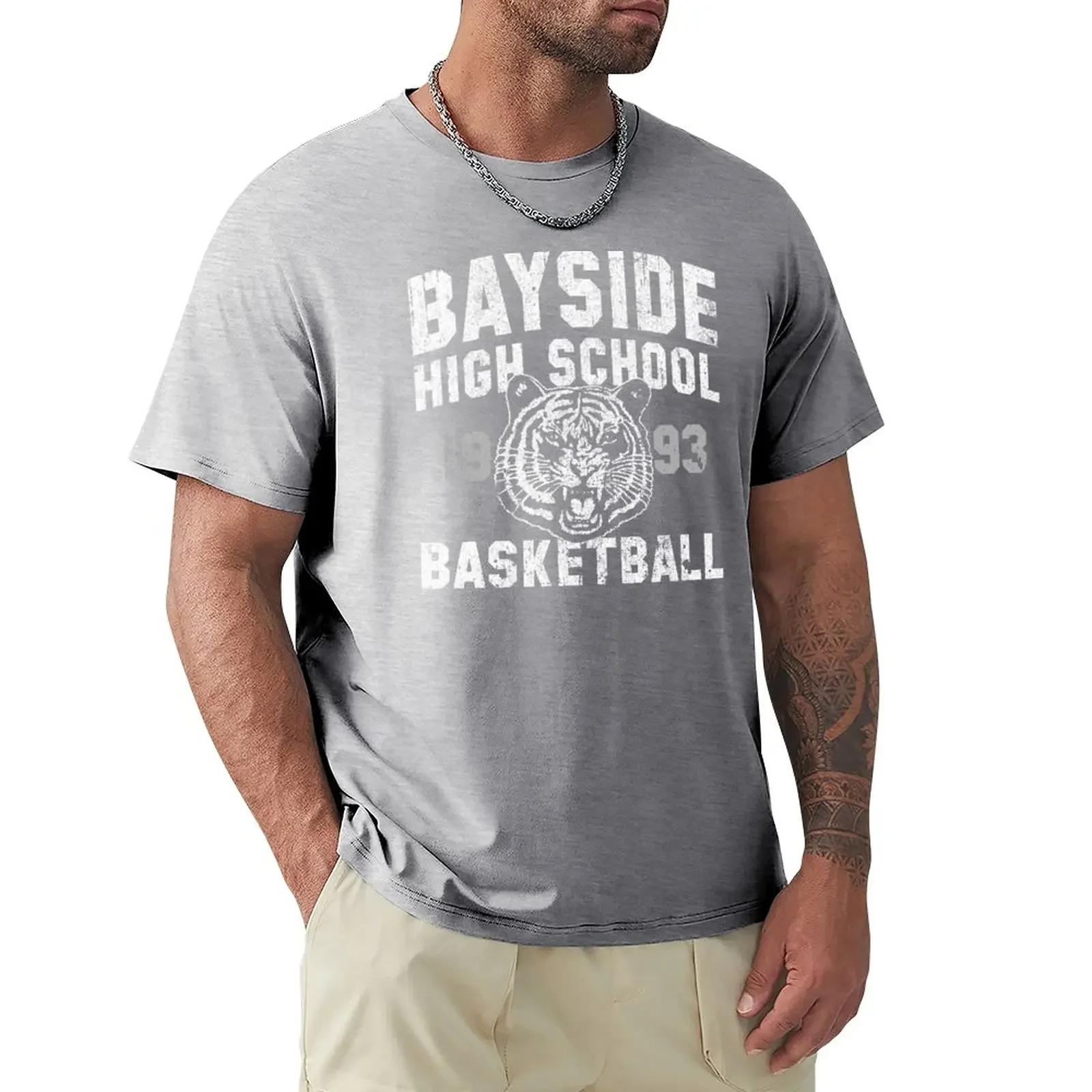 

Футболка Bayside High Tigers Basketball kawaii одежда одежда хиппи мужские однотонные футболки новая модель 2025 S