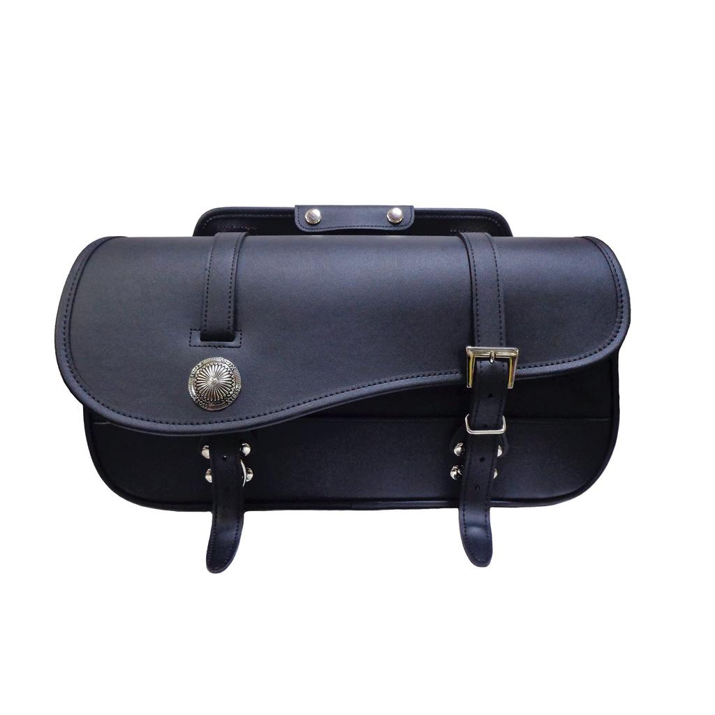 Xross Cross Single Saddlebag Side Bag Muffler Side Compatible XC-013 Black,