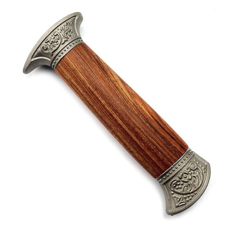 

2 типи NO3 Розмір Індивідуальний палісандр Червоний сандаловий матеріал Ручка для ножа Боуї Аксесуари зі сталевим наконечником Ембріон Деталі для виготовлення своїми руками Red sandalwood