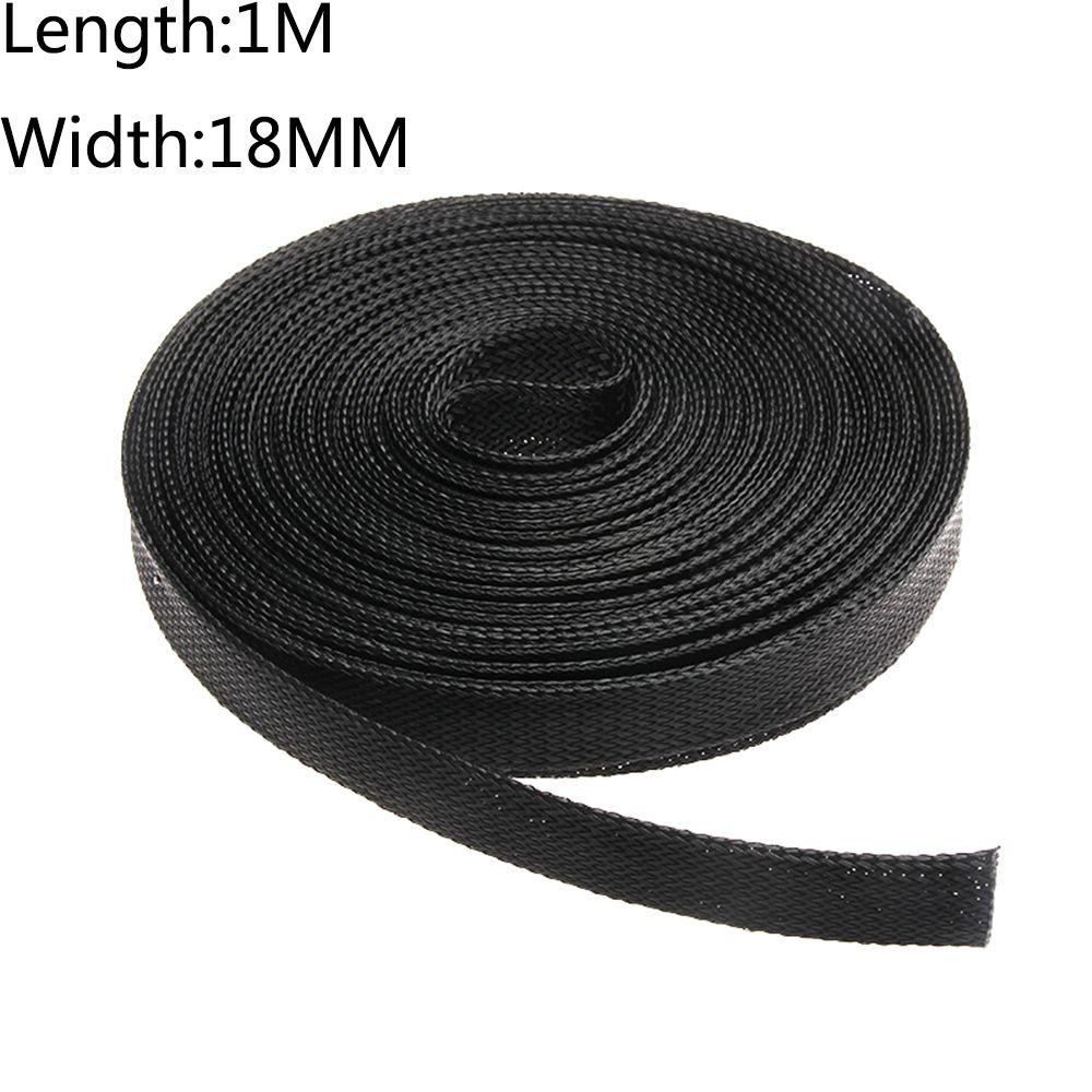 Black Tight PET Expandable Wire Protection Cable Braid Sleeving Insulation