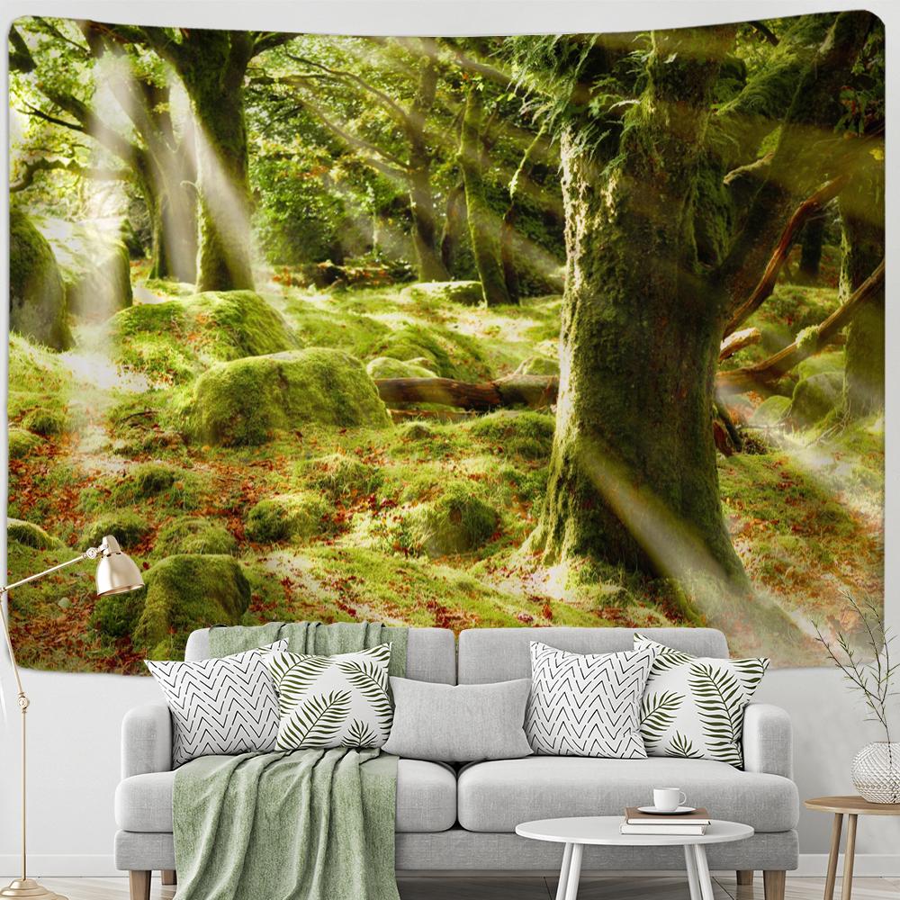 

Снежная гора лес картина маслом гобелен настенный гобелен хиппи богемный психоделический тапиз комната гостиная декор 230x180cm