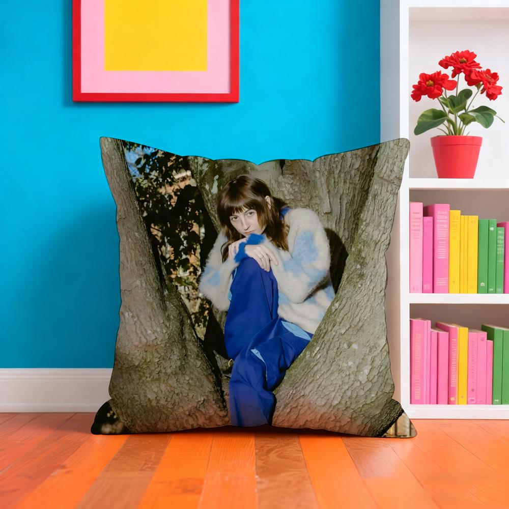 Faye WWebster Singer Pillow Case Pillow Case Plush Fabric Soft Double Sided Print Home Sofa High Quality Cushion