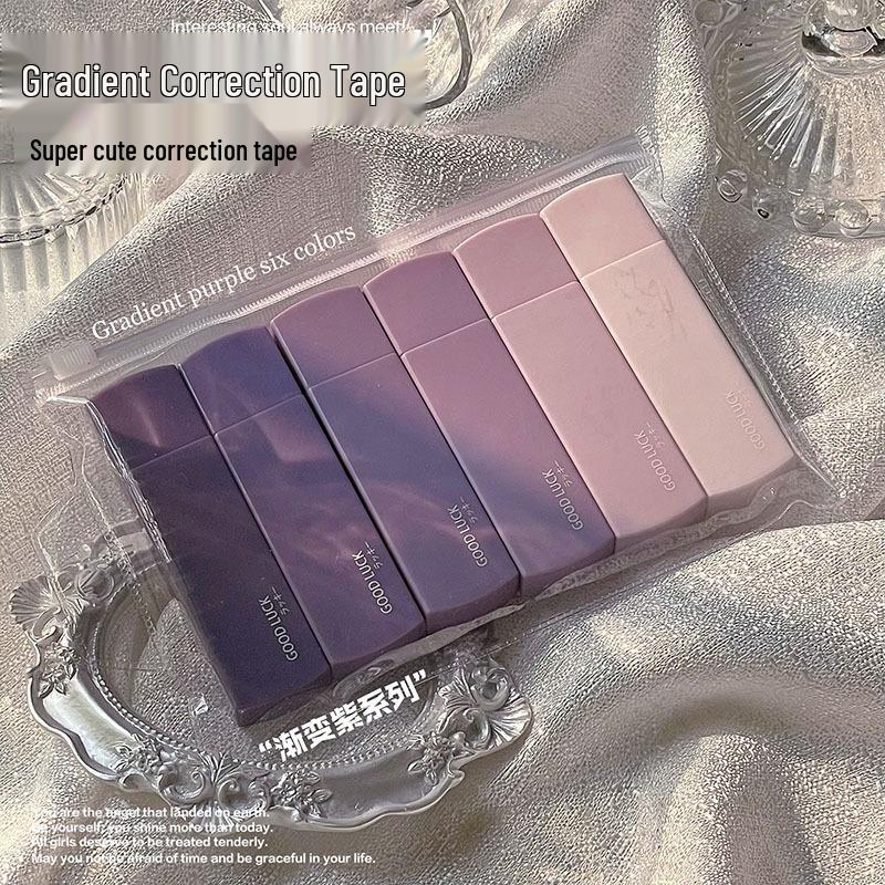 

Фиолетовый градиентный бесшумный корректирующий ролик, большая емкость для студентов